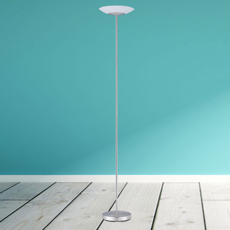 Household With Glass Shade Floor Lamp Lighting